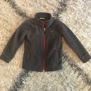 Columbia toddler boys gray fleece jacket size 4T